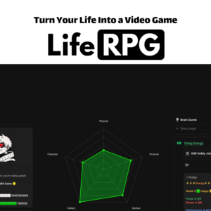 Life RPG – Gamification Life (Advanced Notion Template)